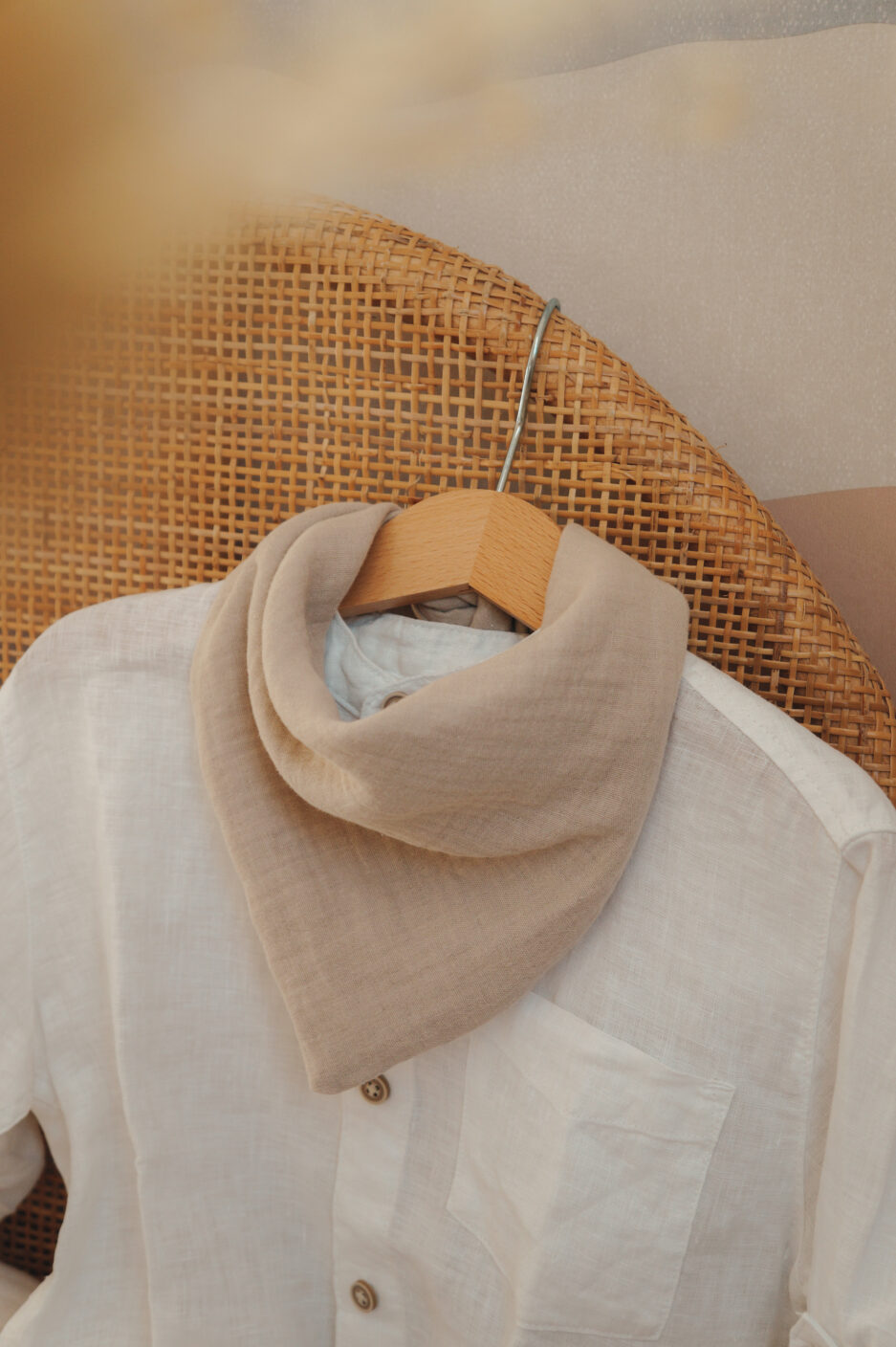 Foulard lin naturel