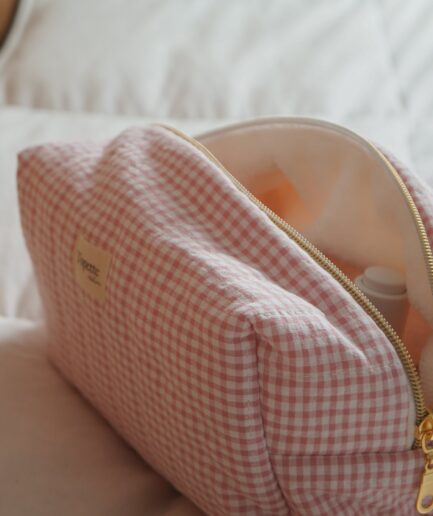 Trousse de toilette Vichy Rose
