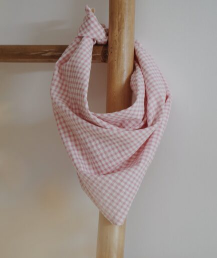 Foulard Vichy rose