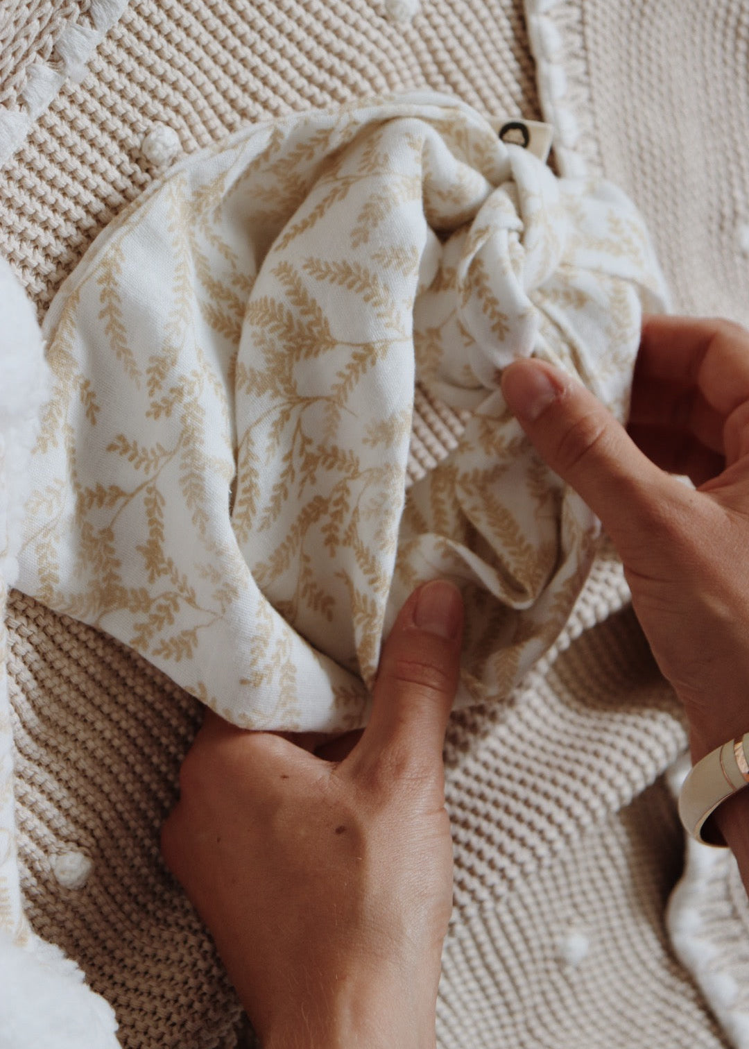 Foulard Fougère dorée