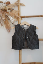Veste matelassée sans manches enfant, réversible