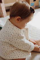 Veste matelassée avec manches enfant Bleuet/Crème