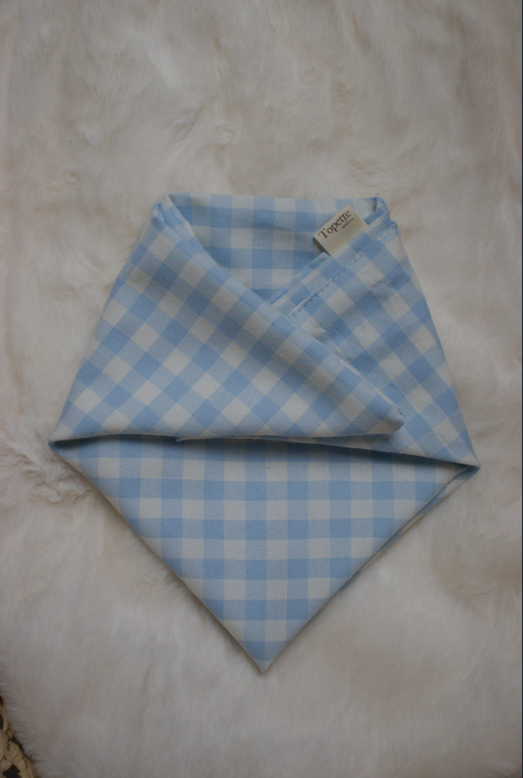 Foulard Vichy Bleu ciel