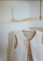 Gilet de berger Vichy Camel
