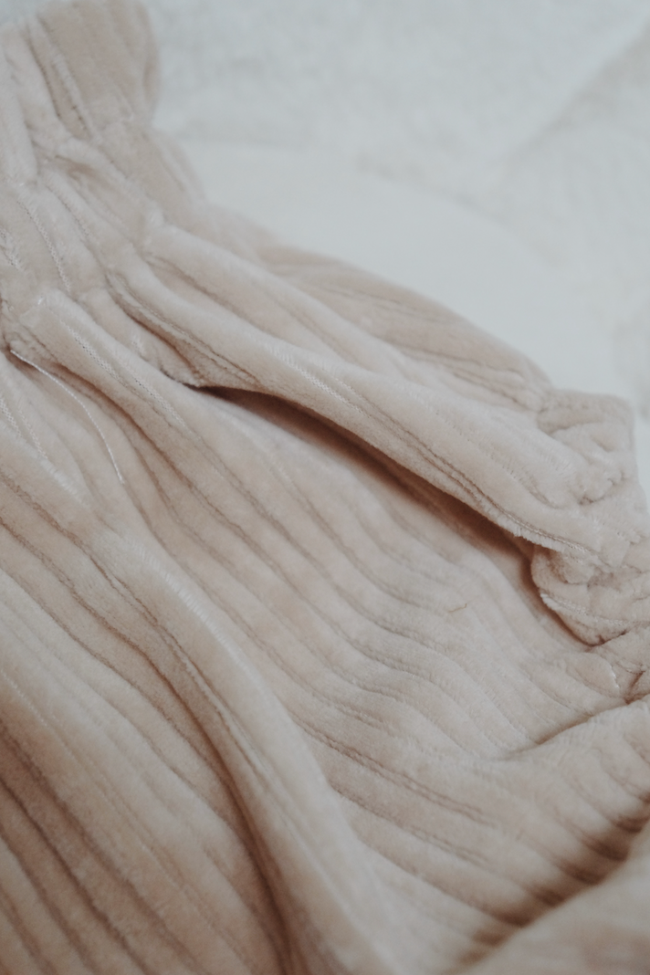 Bloomer taille haute Velours crème