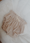 Bloomer taille haute Velours crème