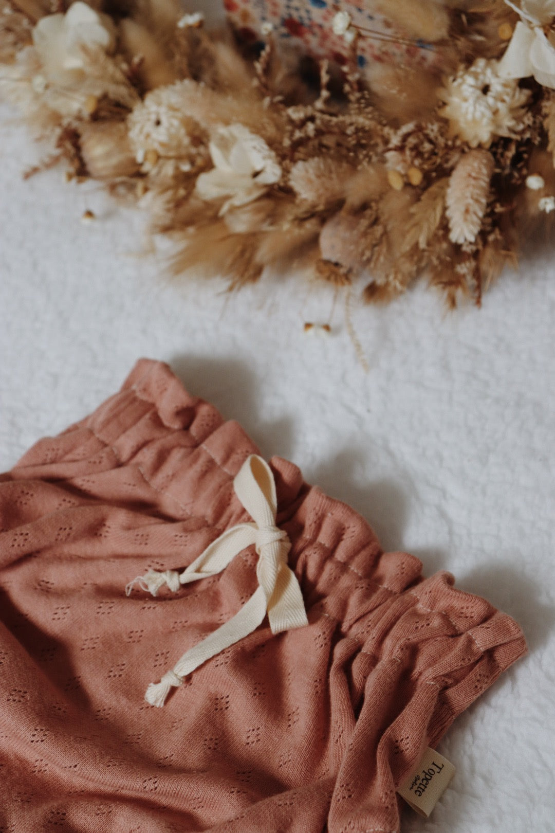 Bloomer taille haute Rose blush pointillés