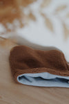 Noisette/Jersey bleu