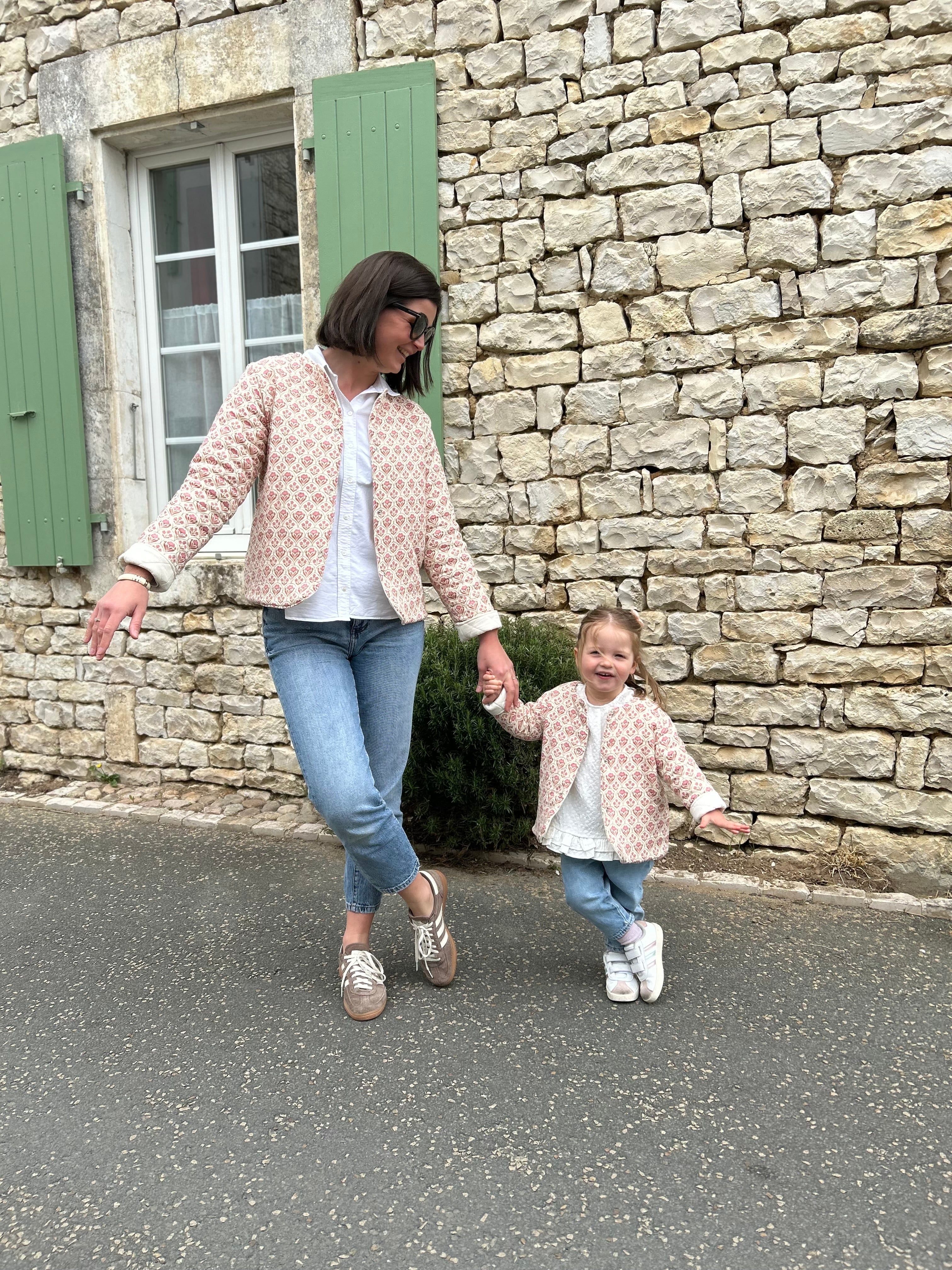 Veste matelassée avec manches adulte Crème/Indira Taille 36