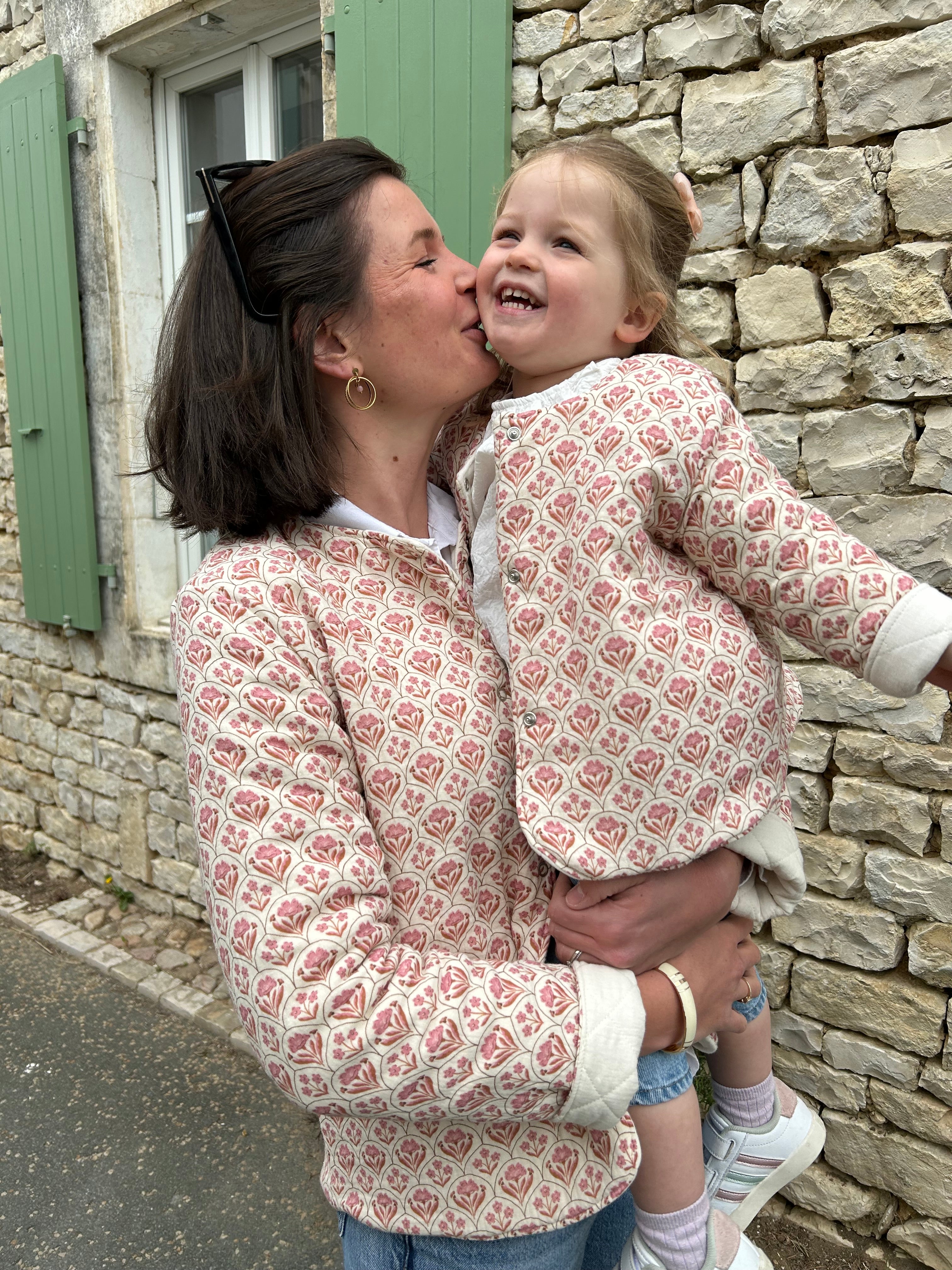 Veste matelassée avec manches adulte Crème/Indira Taille 36