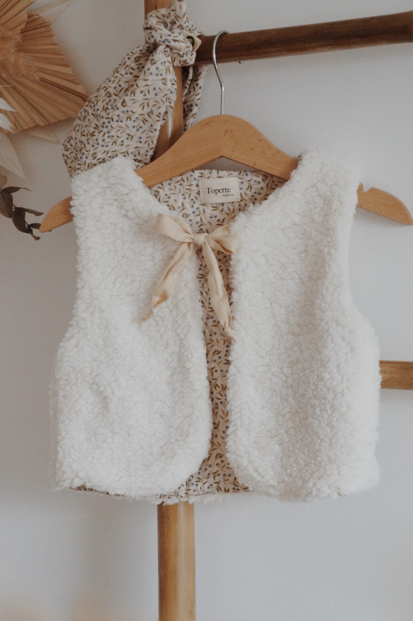 Gilet de berger Feuilles d'olivier Taille 6 mois