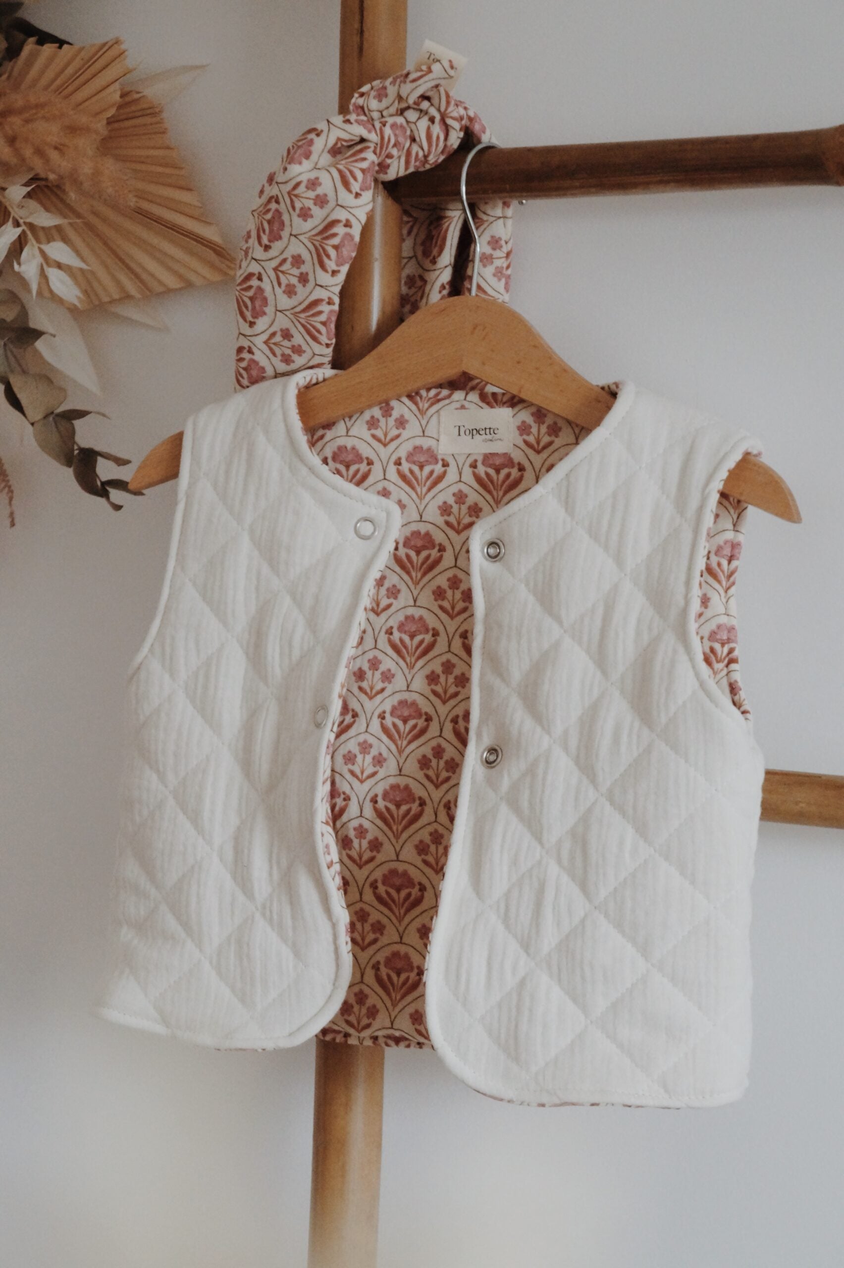 Veste matelassée sans manches crème/Indira Taille 36 mois