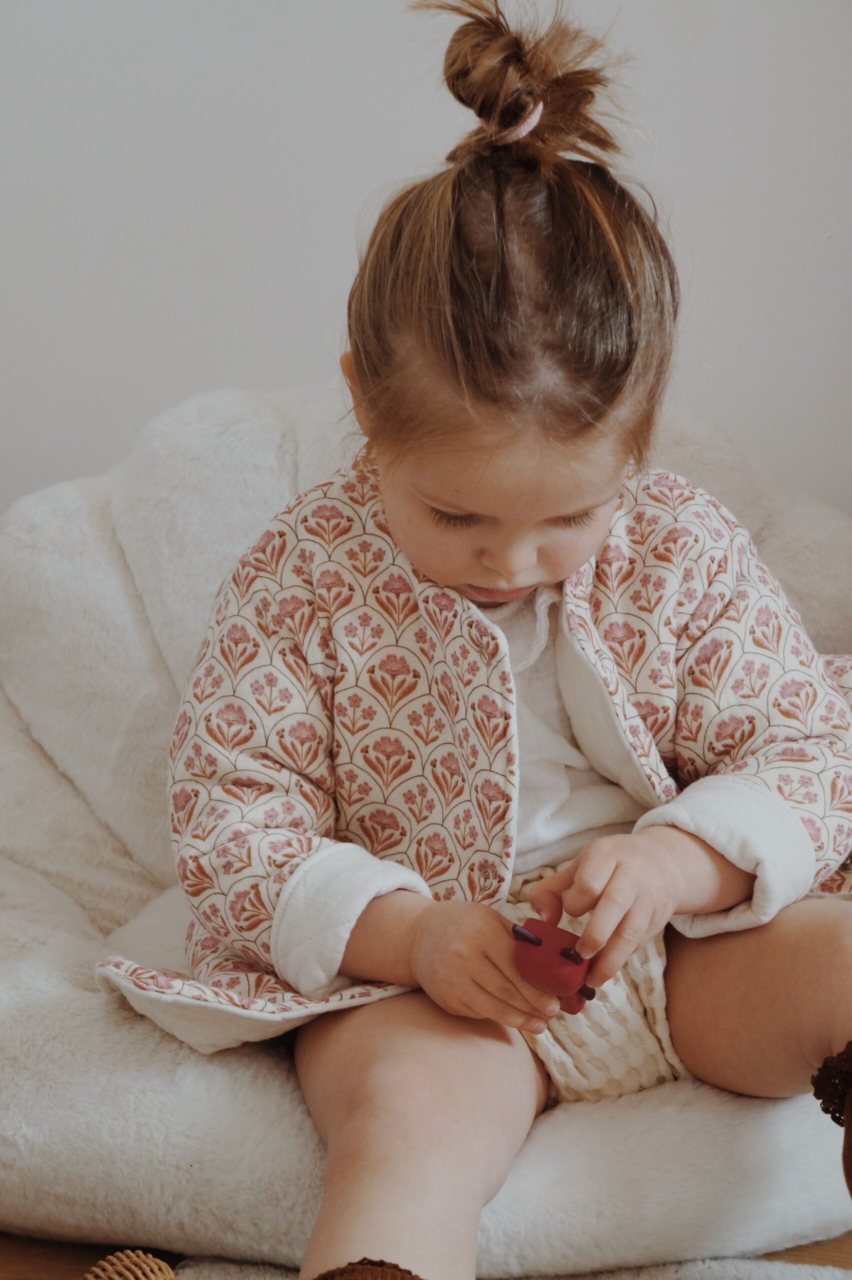 Veste matelassée avec manches enfant Crème/Indira Taille 3 mois